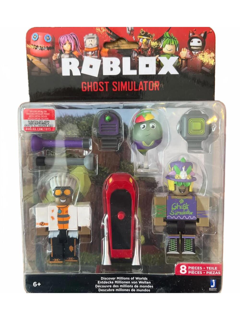 Roblox Ghost Simulator 8 Piece Action Figure Set